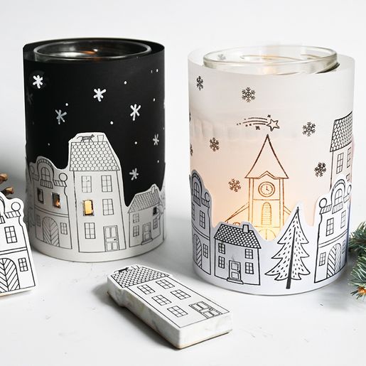 Razítka Aladine Stampo Art, 29 ks - Kouzelné domečky