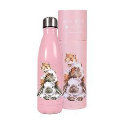 Termoska Wrendale Designs "Piggy in the Middle", 500 ml - Morče a králík