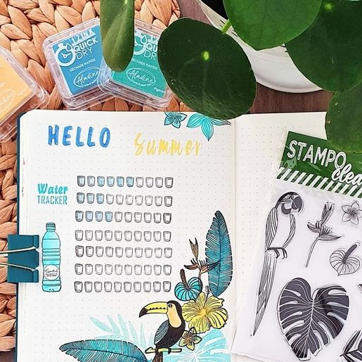 Diářová razítka Aladine Stampo Bullet Journal, 62 ks - Abeceda kurzíva