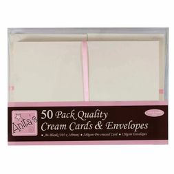 Přání a obálky Anita's, A6, 50 ks - VYBERTE ODSTÍN