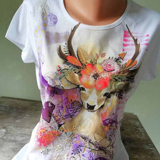 Transferový obrázek na textil Cadence, 25x35 cm - Jelen