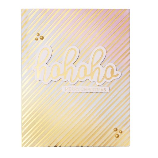 Papírové výseky Studio Light, 40 ks - Vánoční nápisy, zlaté