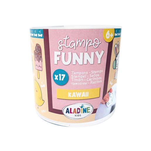 Dětská razítka Aladine Stampo Funny, 17 ks - Kawaii