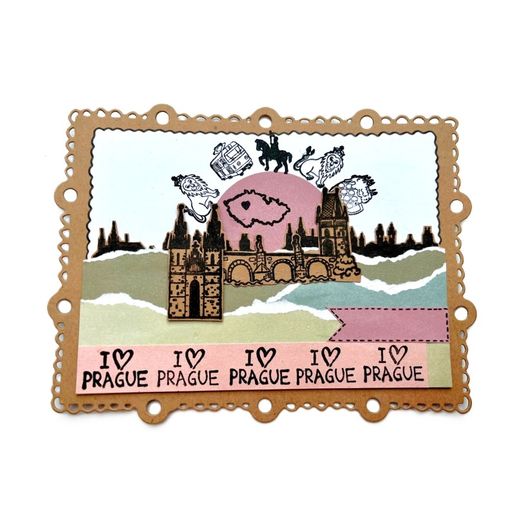 Razítka Aladine Stampo City, 12 ks - Praha