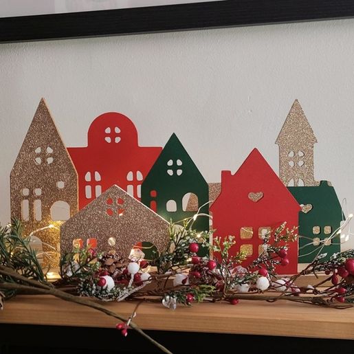 Stojánek na dřevěné dekorace Gomille, 35x13 cm