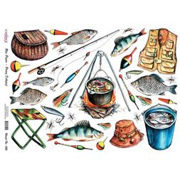 Rýžový papír Cadence, A4 - Na rybách