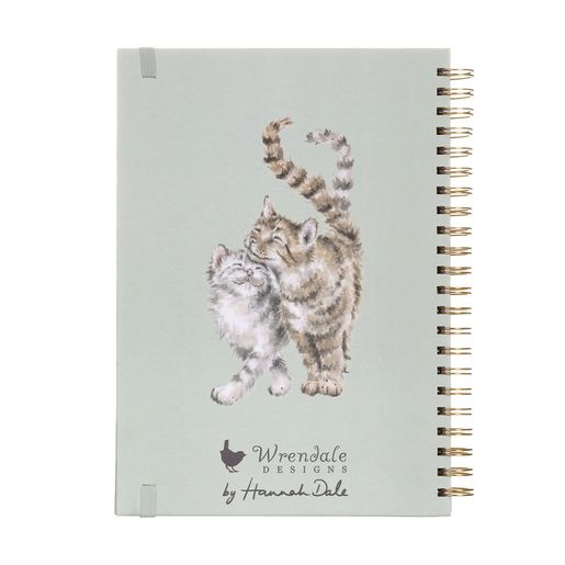 Kroužkový blok Wrendale Designs "Whiskers and Wildflowers", A4 - Kočka