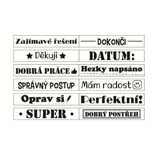 Otočné razítko s nápisy Aladine Roll