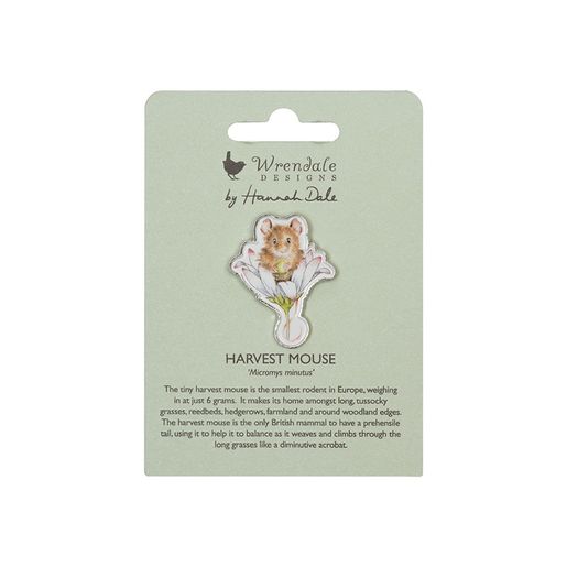 Kovová brož Wrendale Designs "Oops a Daisy" - Myška