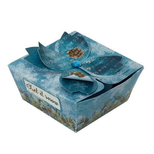 DIY Dárkové krabičky Studio Light "Winter Wonderland", A4, 12 l. - Zima se zvířátky