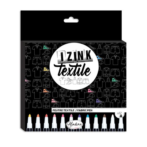 Fixy na textil Aladine Izink Textile- 12 barev