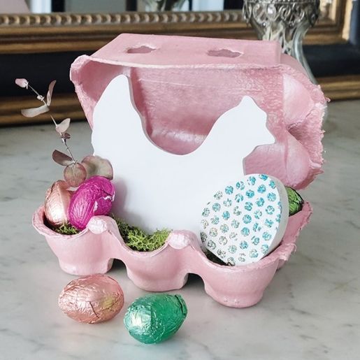 Dřevěný výřez k dekoraci Gomille, 11x9 cm - Slepice