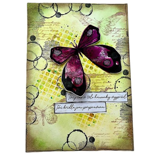 Gelová razítka Studio Light "25“, 12 ks - Vrstvení motýli