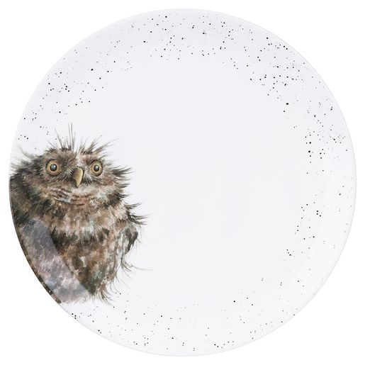 Jídelní porcelánový talíř Wrendale Designs - Sova