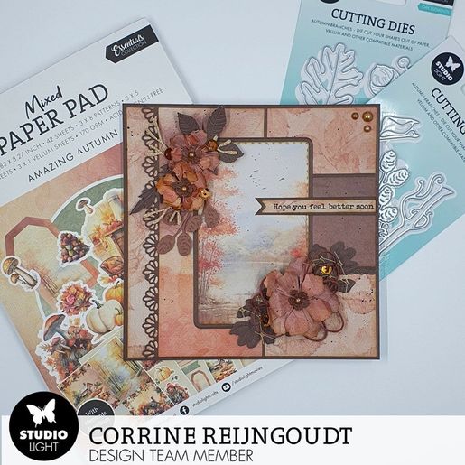 Kreativní blok Studio Light Mixed Paper Pad, A5, 42 l. - Povedený podzim