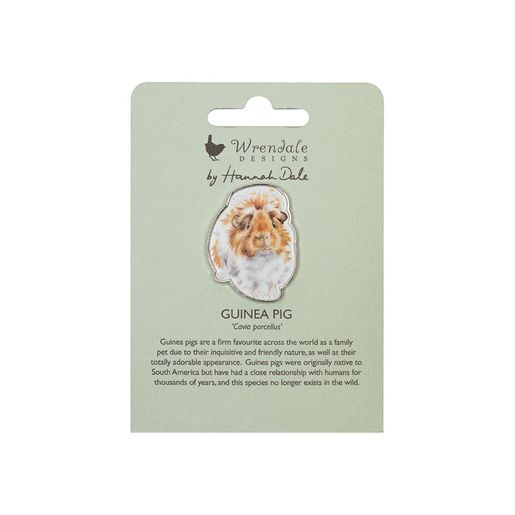 Kovová brož Wrendale Designs "Grinny Pig" - Morče