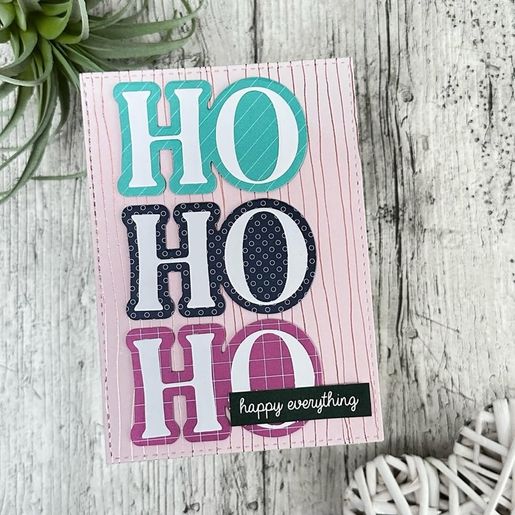 Vyřezávací šablony Studio Light, 4 ks - Vánoční nápisy