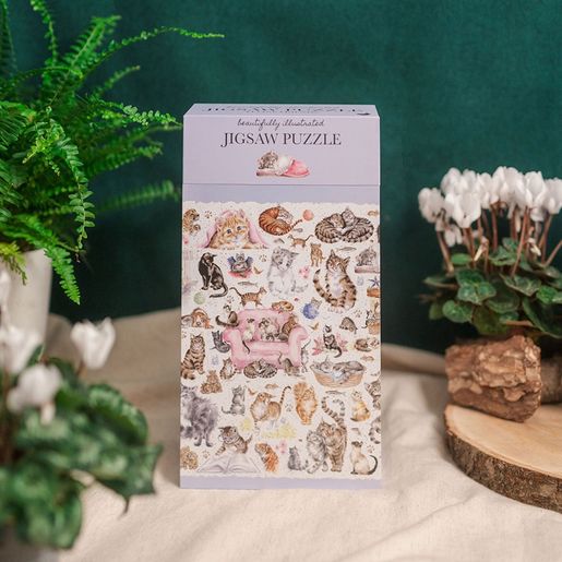 Puzzle Wrendale Designs "Feline Friends", 1000 dílků - Kočky