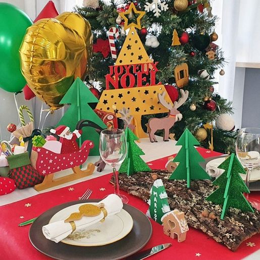 Dřevěný výřez k dekoraci Gomille, závěsný, 5x10 cm - Ozdoba