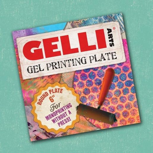 Gelli Plate – gelová podložka pro tisk, kruh – VYBERTE VELIKOST