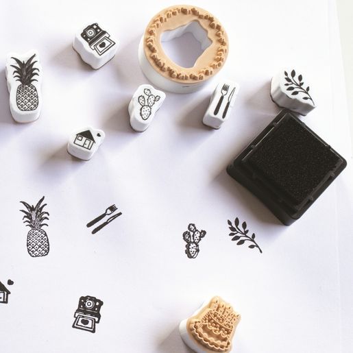 Diářová razítka Aladine Stampo Bullet Journal, 89 ks - Můj diář 