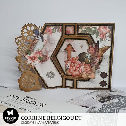 Vyřezávací šablony Studio Light "Vintage Treasures", 12 ks - Základ přání