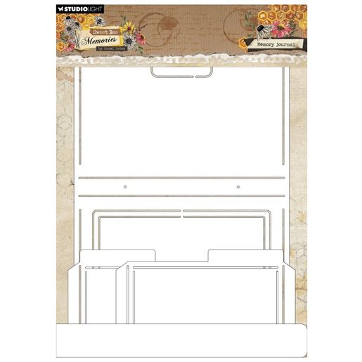 Šablona na obkreslení Studio Light "Sweet Bee Memories" - Sešit art journal