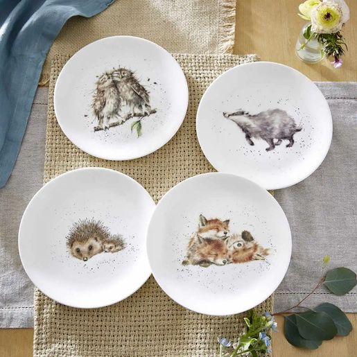 Porcelánový talíř Wrendale Designs - Lišky