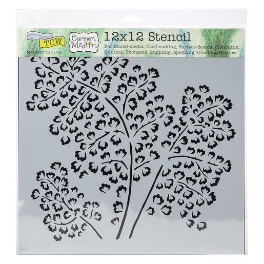 Šablona TCW 12"x12" (30,5x30,5 cm) - Maidenhair Fern
