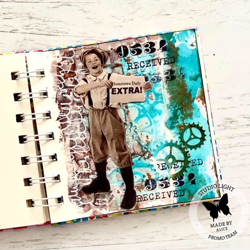Gelová razítka Studio Light "Vintage Treasures", 24 ks - Nápisy