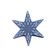 Dřevěný výřez k dekoraci Gomille, závěsný, 11x11 cm - Hvězda, šesticípá