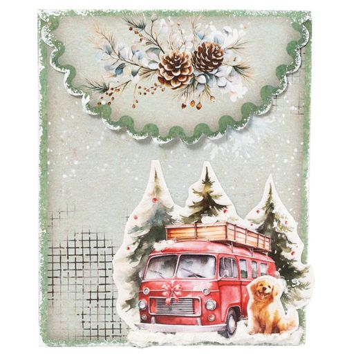 DIY Dárkové krabičky Studio Light, A4, 12 l. - Klasické Vánoce