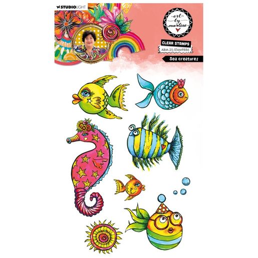Gelová razítka Studio Light "25“, 8 ks - Podmořské potvůrky