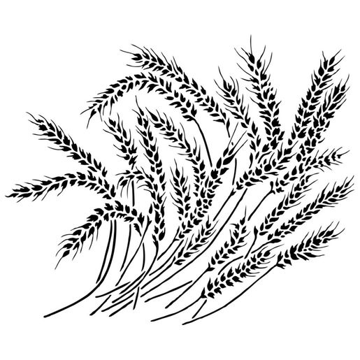 Šablona TCW - Wheat Stalks - VYBERTE VELIKOST