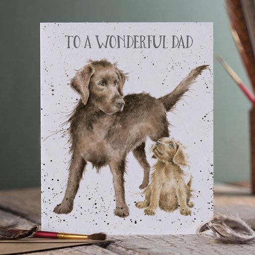 Přání pro tatínka Wrendale Designs "Wonderful Dad" - Labrador