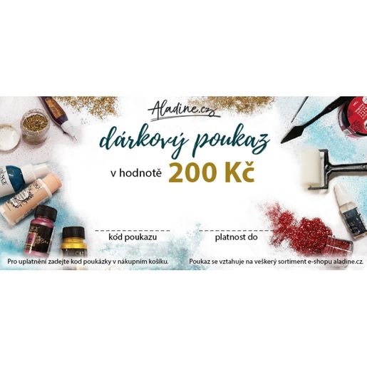 Dárková poukázka v hodnotě 200 Kč