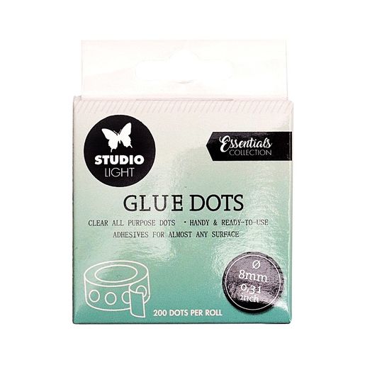 Gelové lepicí tečky Studio Light, 8 mm - 200 ks