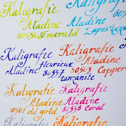 Husí brk s kovovým hrotem Aladine - černý