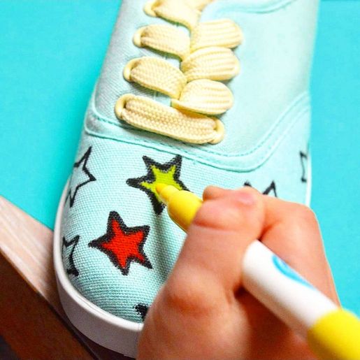 Dětské fixy na textil Aladine Colors Textile, 12 ks - základní barvy