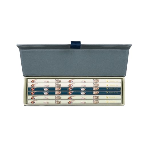 Luxusní tužky Wrendale Designs, 6 ks - Polní zvířata