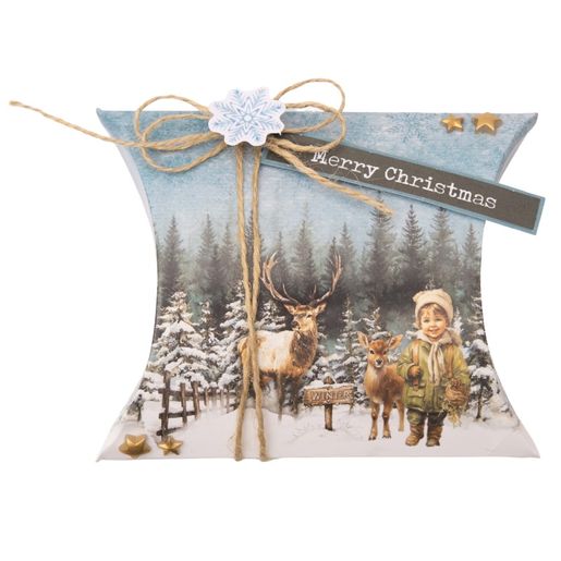 DIY Dárkové krabičky Studio Light "Christmas Forest", A5, 18 l. - Vánoční lesík