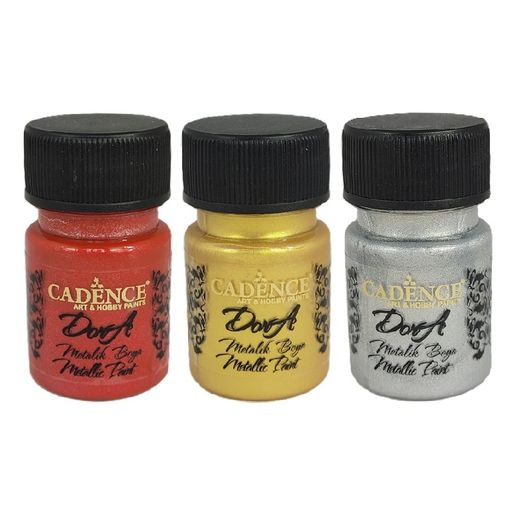 Metalická akrylová barva Cadence Dora Metallic, 30 ml - VYBERTE ODSTÍN
