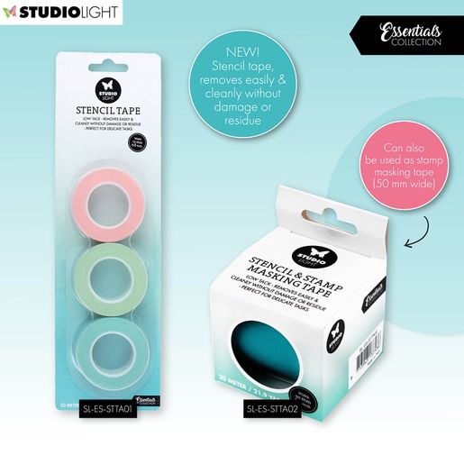 Maskovací páska Studio Light, 1,5 cm, 3 ks