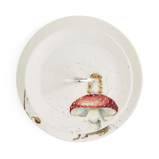 Porcelánový etažér Wrendale Designs, 2 patrový - Ježek a myška