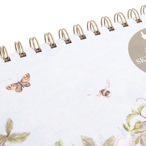 Kroužkový skicák Wrendale Designs "Hedgerow", A4, 24 l. - Polní zvířata