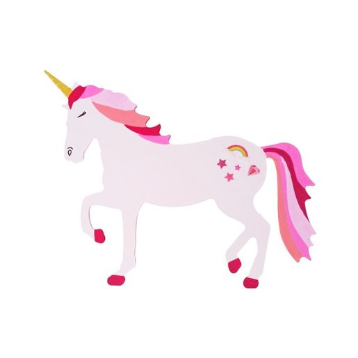 Dřevěný výřez k dekoraci Gomille, 26 cm - Jednorožec, velký