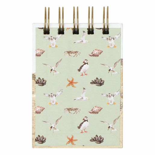 Kroužkový blok Wrendale Designs "Seaside", B7, 50 l., čistý a linkovaný -  U moře