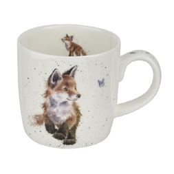 Porcelánový hrnek Wrendale Designs "Born to be Wild", 0,31 l - Lišky