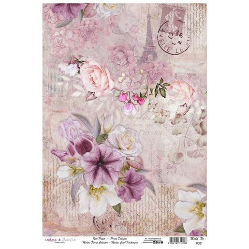 Rýžový papír Cadence - Prokvetlá Paříž - VYBERTE VELIKOST