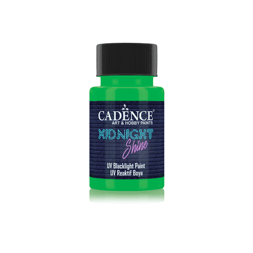 Svíticí UV barva na textil Cadence Midnight Shine, 50 ml - VYBERTE ODSTÍN